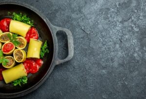 Complete cookware set with pots and pans for kitchen cooking