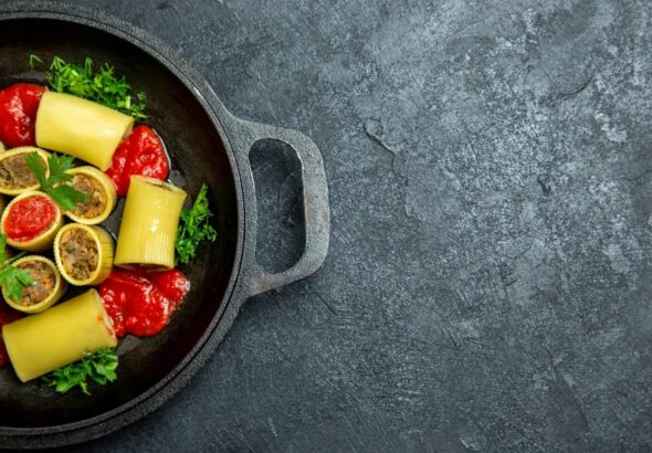 Complete cookware set with pots and pans for kitchen cooking