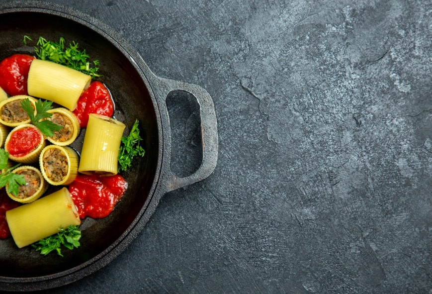 Complete cookware set with pots and pans for kitchen cooking