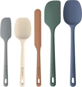 ChefAide Silicone Spatula Set, 5