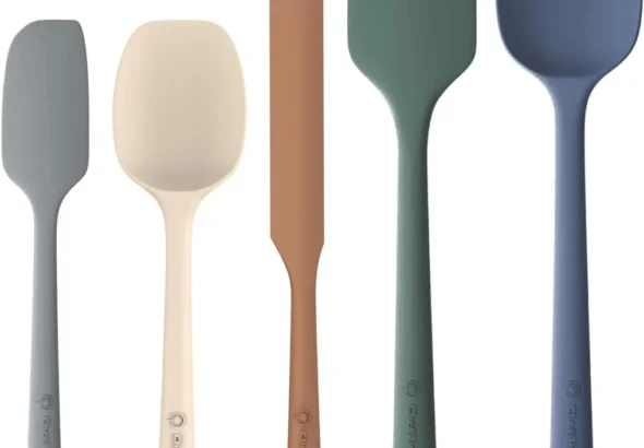 ChefAide Silicone Spatula Set, 5