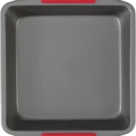 GoodCook MegaGrip Baking Pan with Silicone Grip Handles Square Non-Stick Heavy-Gauge Steel Cake Pan Baking Dish for Brownies Bread Cake Baked Goods & More, Dishwasher Safe, 8x8-Inch,
GoodCook MegaGrip 8x8 Inch Square Non-Stick Heavy