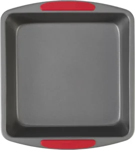 GoodCook MegaGrip Baking Pan with Silicone Grip Handles Square Non-Stick Heavy-Gauge Steel Cake Pan Baking Dish for Brownies Bread Cake Baked Goods & More, Dishwasher Safe, 8x8-Inch,
GoodCook MegaGrip 8x8 Inch Square Non-Stick Heavy