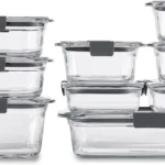 Rubbermaid Brilliance Glass Containers for Food Storage, 9-Piece Assorted Set, BPA-Free, Leak