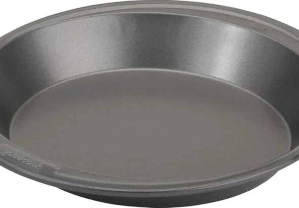 GoodCook Everyday Pie Pan Scratch-Resistant Nonstick Heavy Duty Steel Construction with Wide Rim, 9-Inch, Gray
GoodCook 9-Inch Scratch