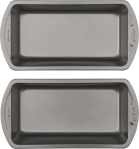 GoodCook Nonstick Loaf Pan 8 x 4-Inch Heavy-Duty Steel Bakeware with Easy-Clean Non-Stick Coating, Oven & Dishwasher Safe Pan for Meatloaf Breads Lasagnas Casseroles & More, Set of 2, Gray
GoodCook Nonstick Loaf Pan, 8x4-Inch, Heavy-Duty Steel, Easy