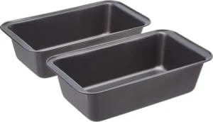 Amazon Basics Rectangular Nonstick Bread Loaf Pan for Baking Meatloaf with Even Heat Distribution, 9.5 x 5 Inch, Gray, Set of 2
Amazon Basics Nonstick Rectangular Loaf Pan for Bread and Meatloaf, Even Heat Distribution, 9.5 x 5 Inch, Gray, 2