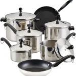 Farberware Classic Series Stainless Steel Pots and Pans Set, 15-Piece | Nonstick cookware, even heating, cooking pot set, induction compatible, dishwasher safe, oven safe
Farberware Classic Series 15