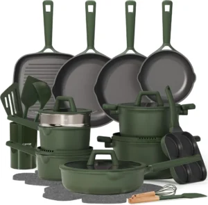 CAROTE 31pcs Pots and Pans Set, Nonstick Cookware Set
CAROTE 31