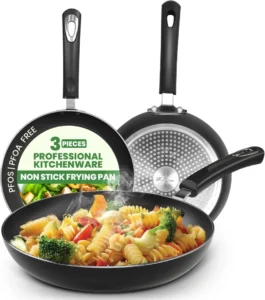 Utopia Kitchen Nonstick Frying Pan Set 3 Piece 8 9.5 11 Inch PFOA Free Grey
Utopia Kitchen 3-Piece Nonstick Frying Pan Set, 8/9.5/11 Inch, PFOA