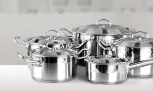 Stainless steel pots and pans set