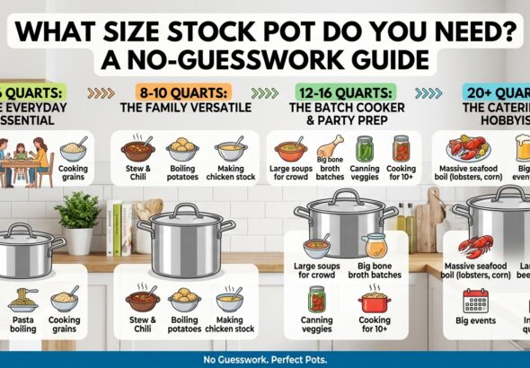 Stock Pot Size Guide Infographic